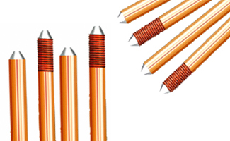Solid Copper Earthing Grounding Rods Solid Copper Earthing Grounding Rods